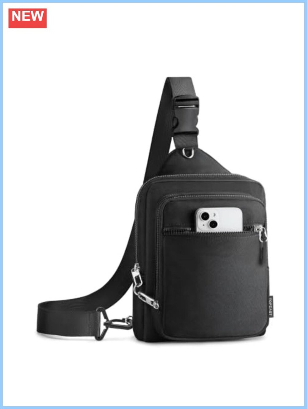 Anti-Theft Crossbody Sling Bag RFID Blocking Large Travel Purse